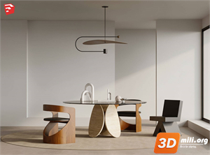 Dining Table Set Skp Files